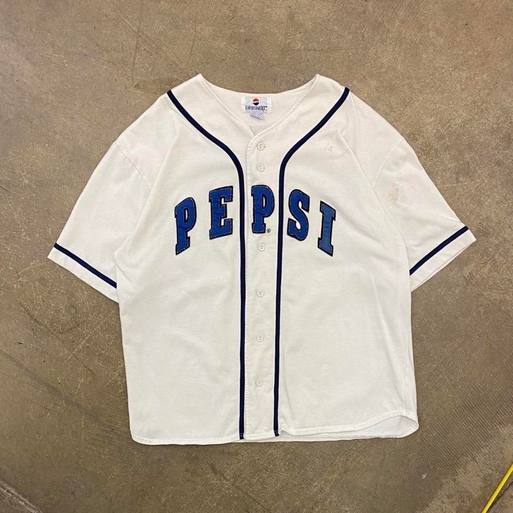 Vintage Pepsi Generation Next 90s Baseball Jersey Size XXL